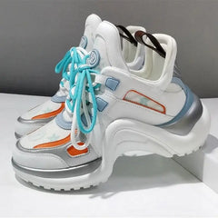 PU Thick Sole Sports Shoes Euro Size 34