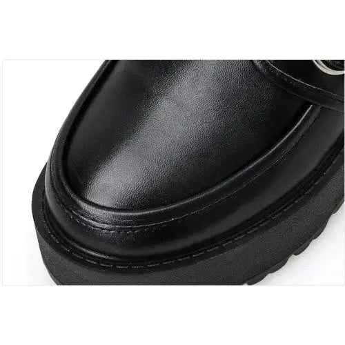 Punk Black PU Vegan Boots