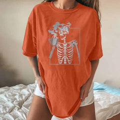 Punk Coffe Cup Skeleton T-Shirt