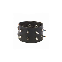 PU Punk Gothic Spike Stud Heart Skull Chain Bracelet