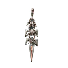 Punk Gothic Stainless Steel Dangle Earrings Silver