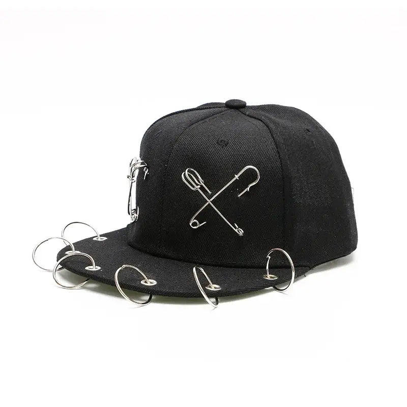 Punk Hip Hop Baseball Chain Hats