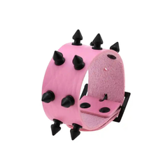 Punk PU Cuff Bangles Studded Wristband Bracelets