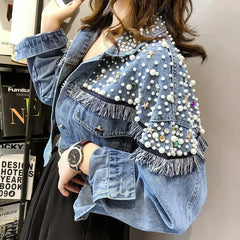 Punk Tassel Denim Jacket