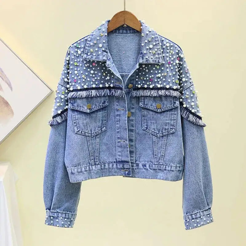 Punk Tassel Denim Jacket