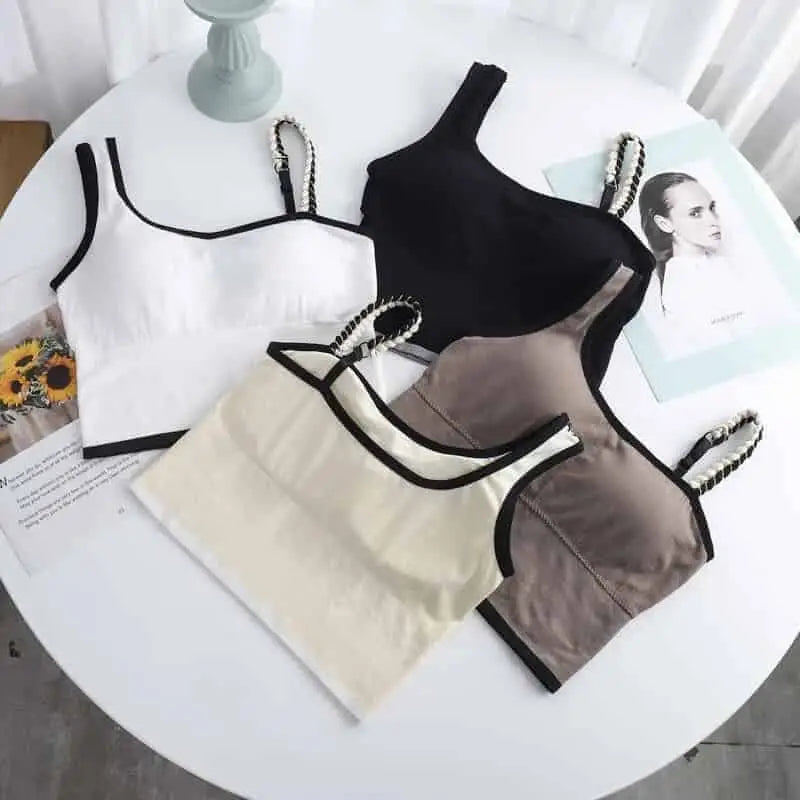 Push-Up Crop Top with Removable Chest Pad