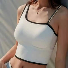 Push-Up Crop Top with Removable Chest Pad
