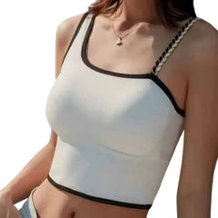 Push-Up Crop Top with Removable Chest Pad