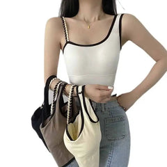 Push-Up Crop Top with Removable Chest Pad