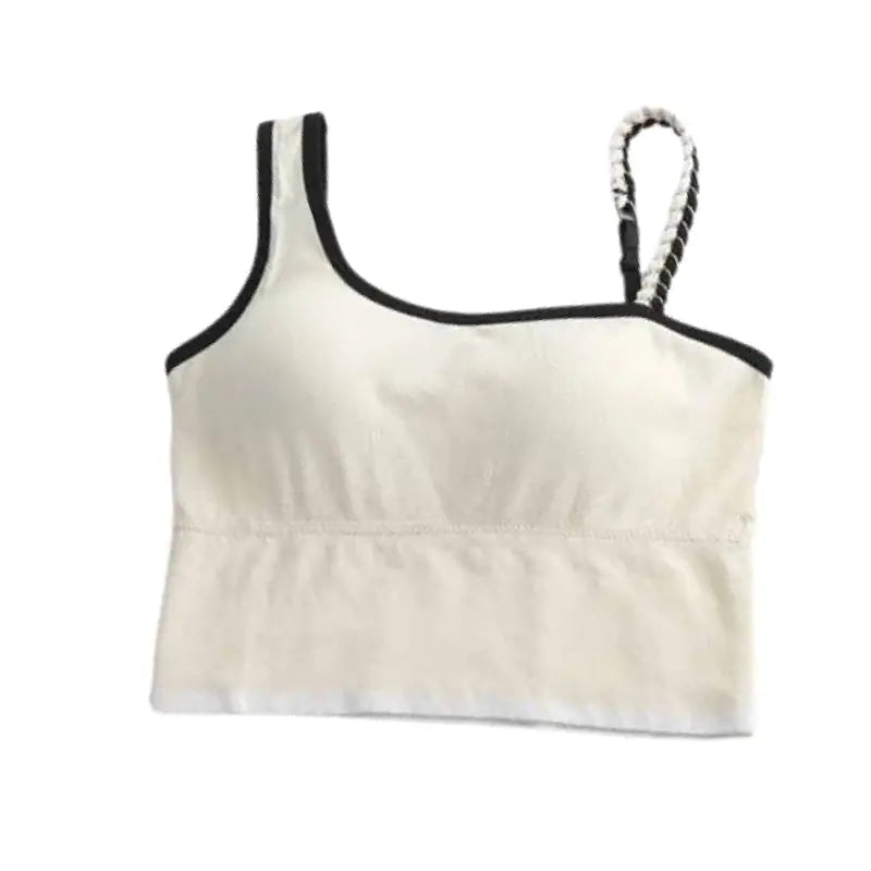 Push-Up Crop Top with Removable Chest Pad Skin / Big Size