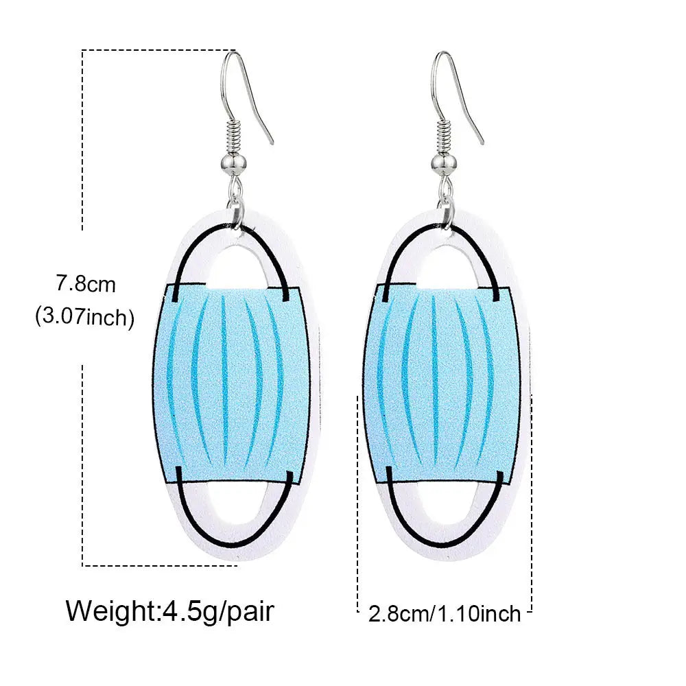 Quarantine Earring Toilet and Face mask