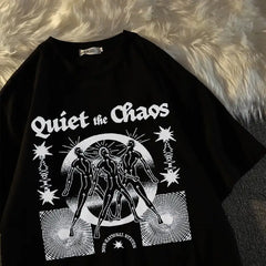 Quiet The Chaos Printed Aesthetic T-shirt