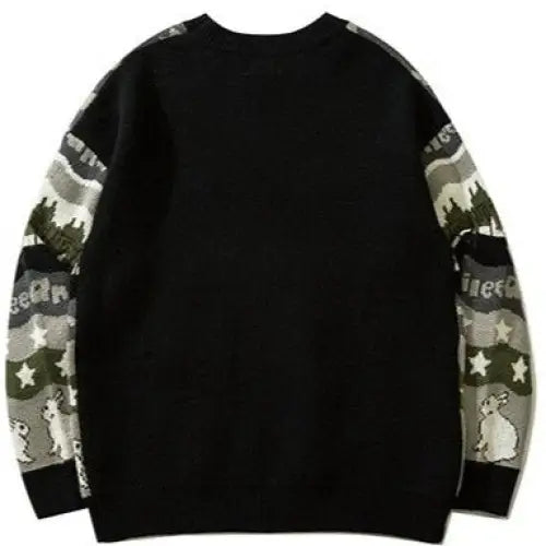 Rabbit and Stars Loose Sweaters - Sweater