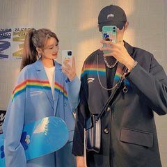 Rainbow Chain Long Sleeve Blazer