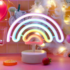 Rainbow LED Neon Lamp for Bedroom and Desk Decor