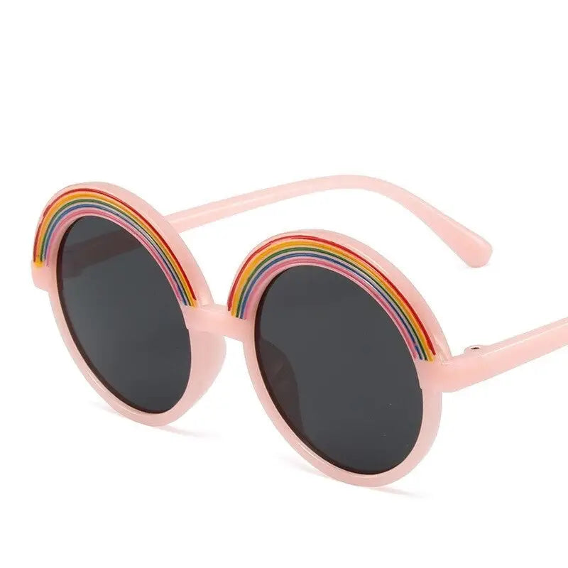 Rainbow Shape Round Sunglasses UV400 Acrylic Lenses Light