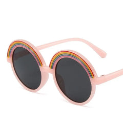 Rainbow Shape Round Sunglasses UV400 Acrylic Lenses Light
