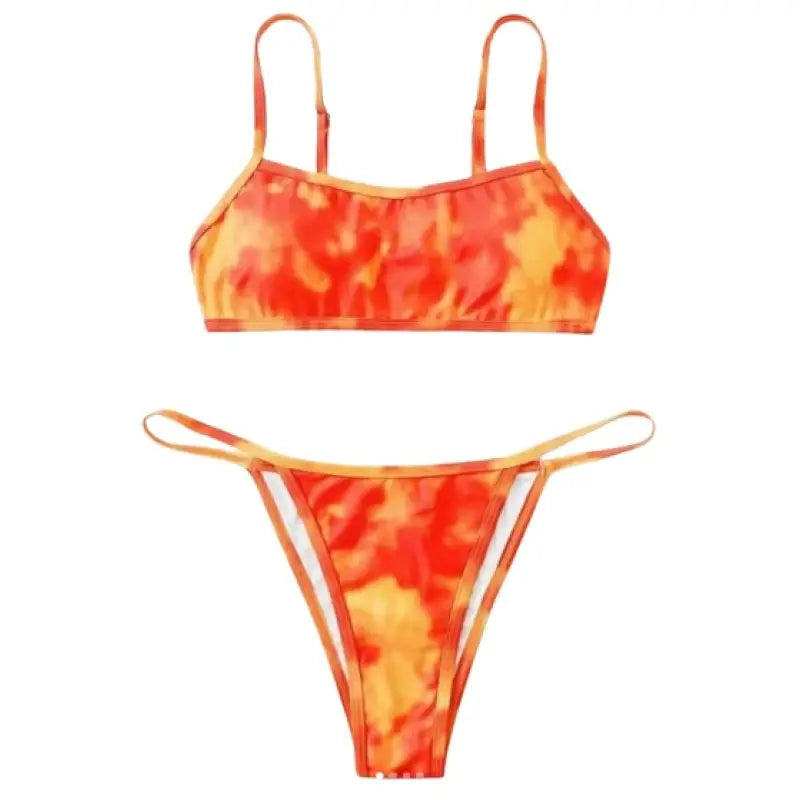 Raise Hell High Waist Bikini Set Punk Style Two Piece