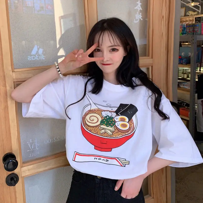 Ramen Cartoon Bowl Tshirt