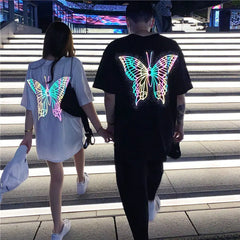 Reflective Giant Butterfly Oversize T-Shirt