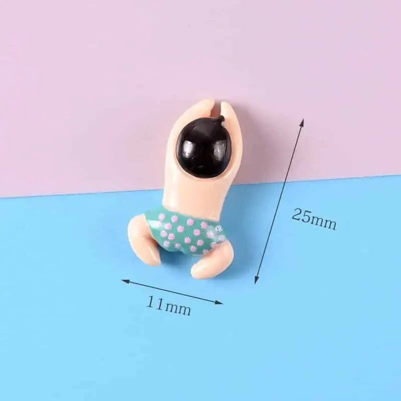 Resin Cartoon Swimming Figures Refrigerator Magnets