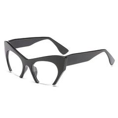 Retro Anti Geometric Half Frame Cat Eye Glasses