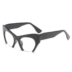 Retro Anti Geometric Half Frame Cat Eye Optical Glasses
