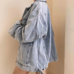 Retro Casual Versatile Denim Jacket for Everyday Wear Light
