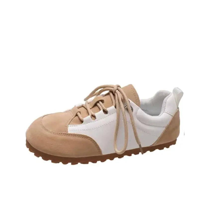 Retro Flat Golf Lace Up Sneakers