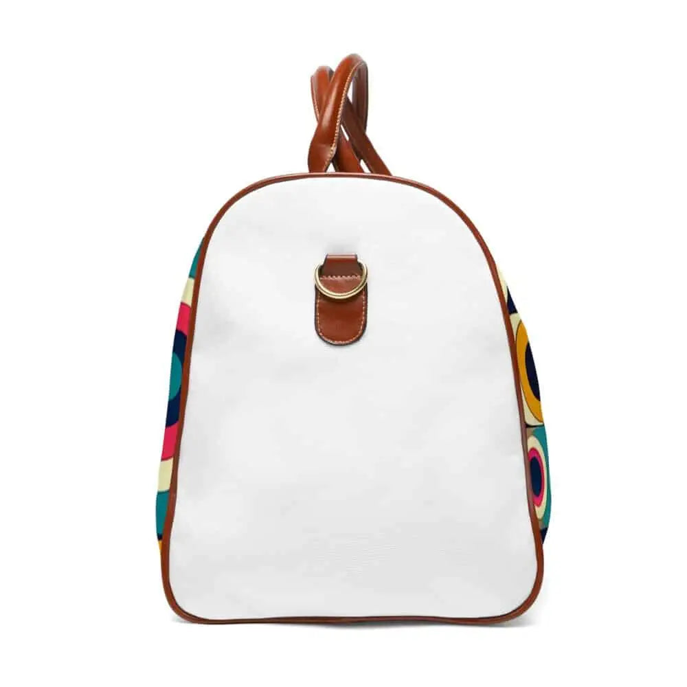 Retro Geometric Area Travel Bag 20’’ x 12’’ / Brown