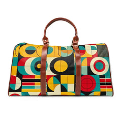 Retro Geometric Area Travel Bag 20’’ x 12’’ / Brown