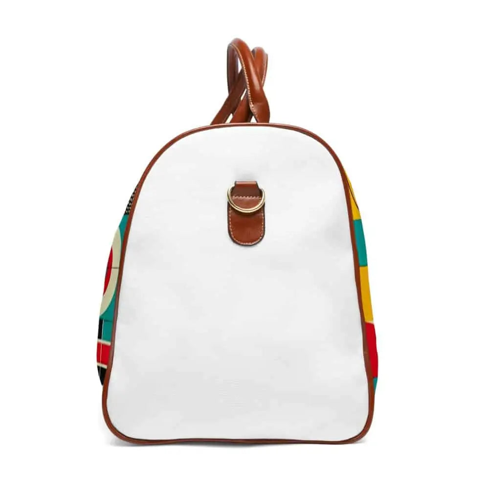 Retro Geometric Area Travel Bag 20’’ x 12’’ / Brown