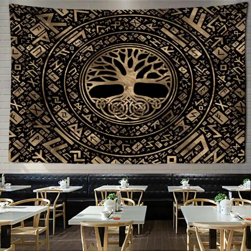 Retro Hippie Tree Hanging Tapestry Wall Decor