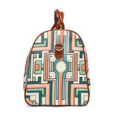 Retro Inspired Area Travel Bag with Art Deco Design 20’’ x