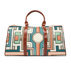 Retro Inspired Area Travel Bag with Art Deco Design 20’’ x
