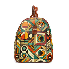 Retro-Inspired Travel Bag in Avocado Green and Harvest Gold