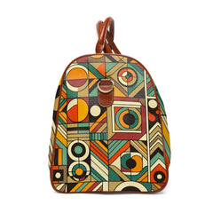 Retro-Inspired Travel Bag in Avocado Green and Harvest Gold