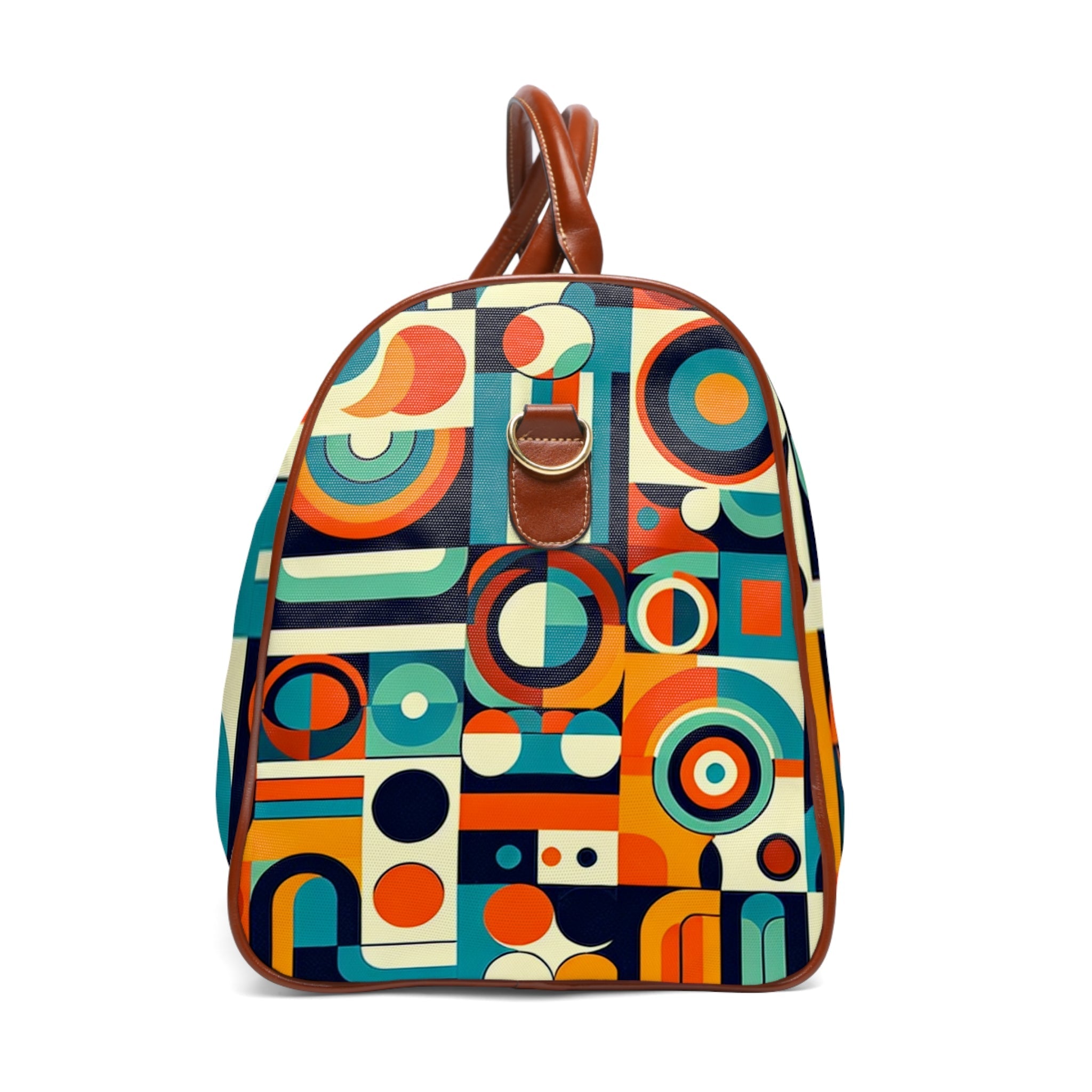 Retro Pattern Area Travel Bags with 60s Inspired Colors