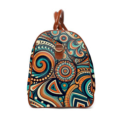 Retro-Patterned Area Travel Bags with Geometric Design 20’’
