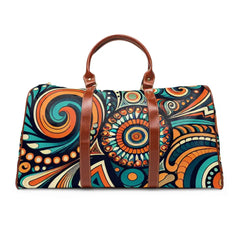 Retro-Patterned Area Travel Bags with Geometric Design 20’’