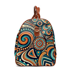 Retro-Patterned Area Travel Bags with Geometric Design 20’’