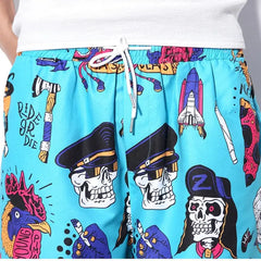 Retro Punk Waterproof Beach Shorts