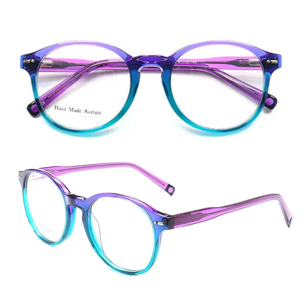 Retro Round Eyeglasses Frames - Glasses