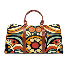 Retro-Style Area Travel Bags with Geometric Design 20’’ x