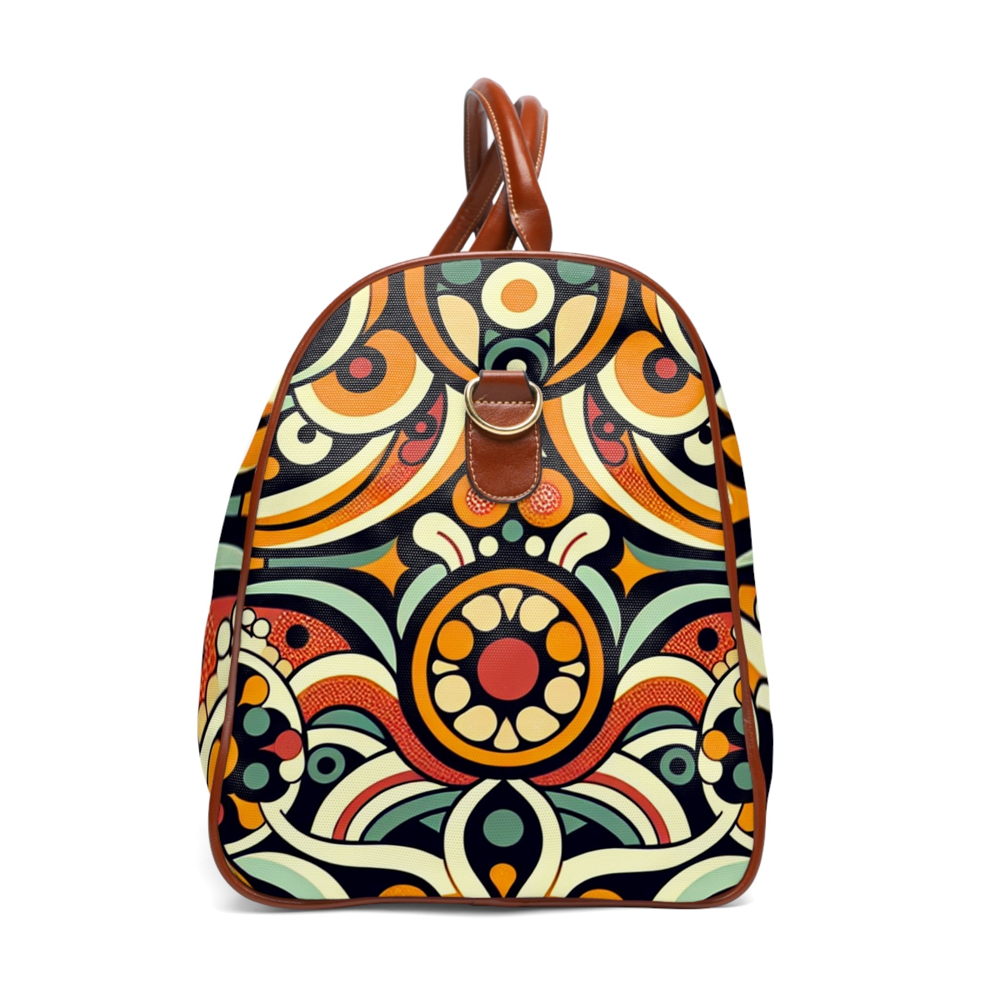 Retro-Style Area Travel Bags with Geometric Design 20’’ x