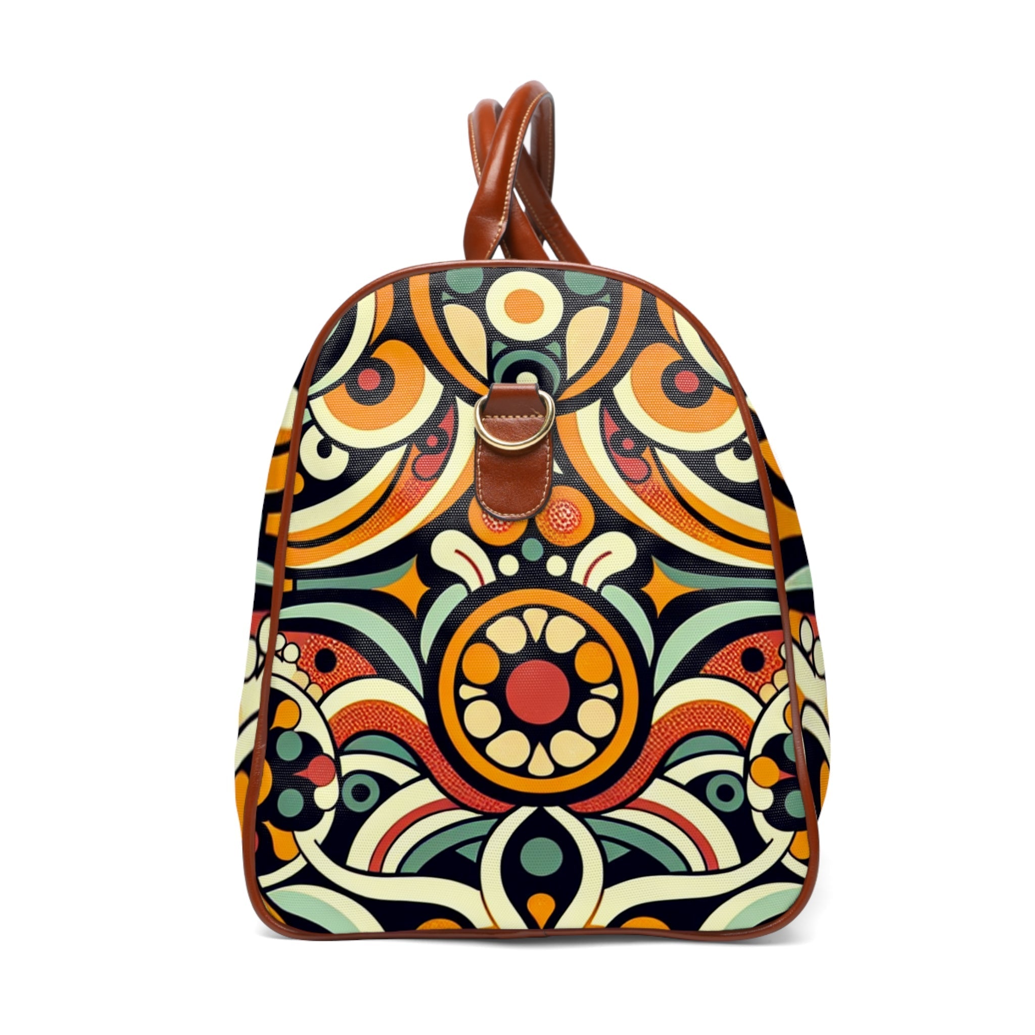 Retro-Style Area Travel Bags with Geometric Design 20’’ x