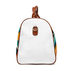Retro Travel Bag with Bold Geometric Pattern 20’’ x 12’’