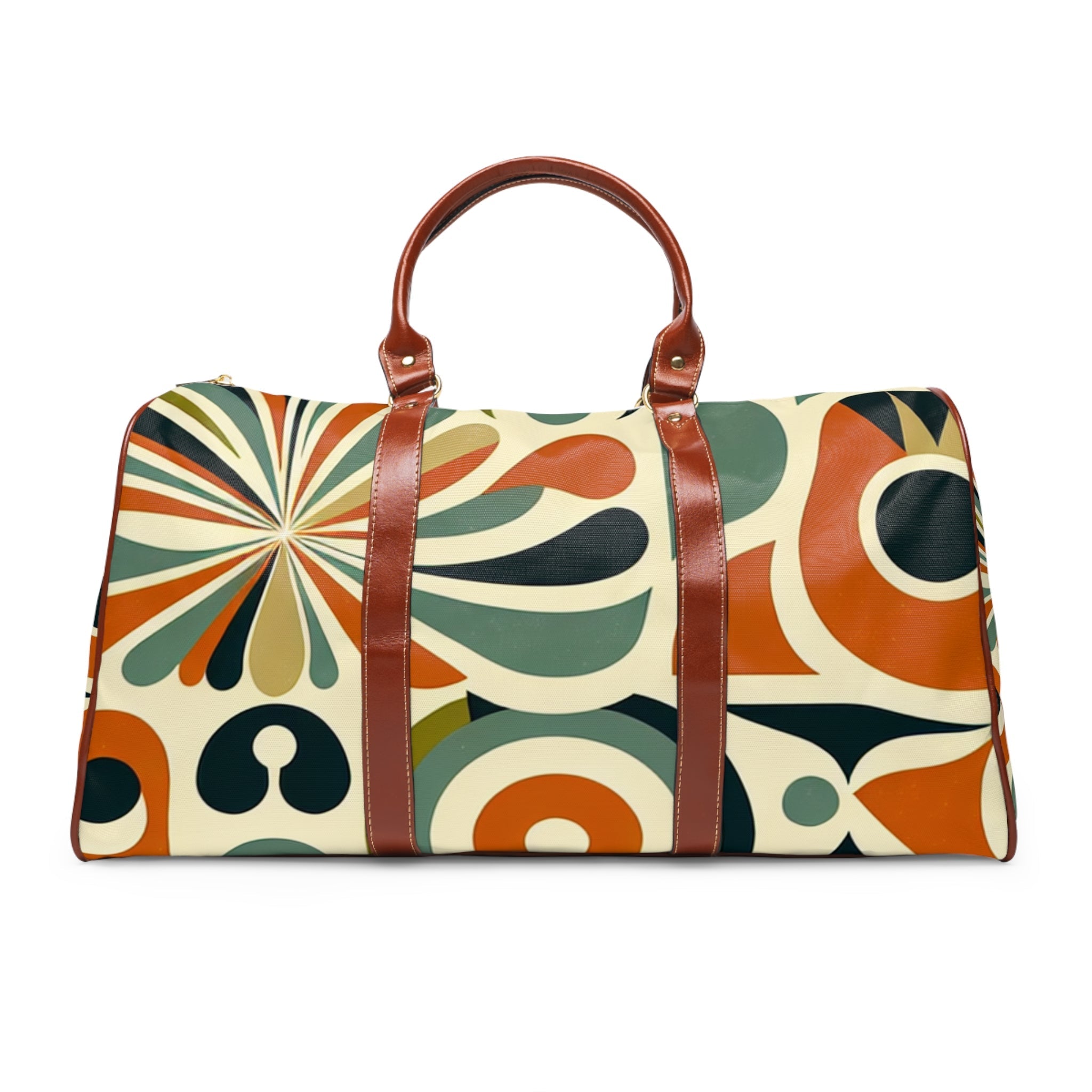 Retro Travel Bag with Mid Century Geometric Pattern 20’’ x