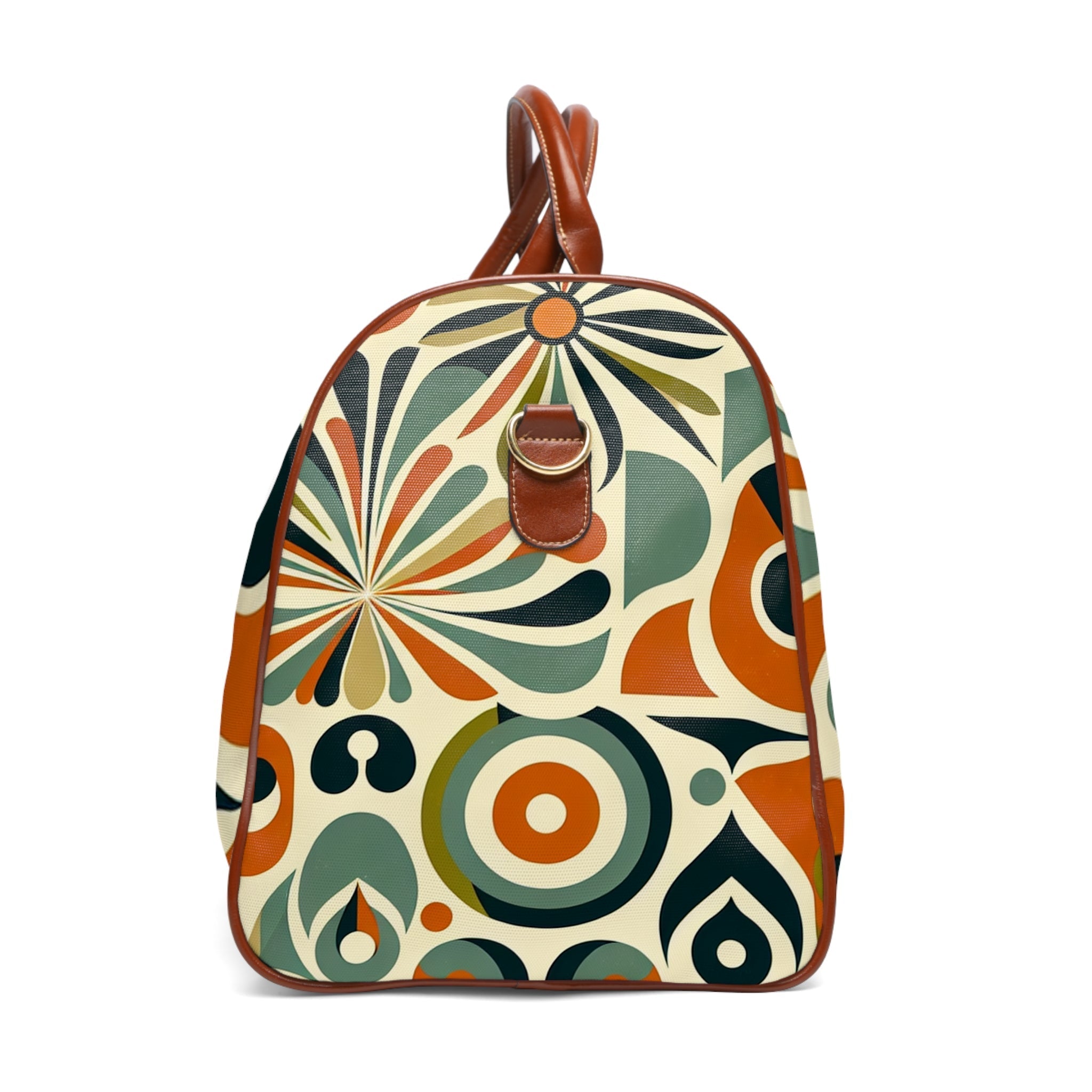 Retro Travel Bag with Mid Century Geometric Pattern 20’’ x