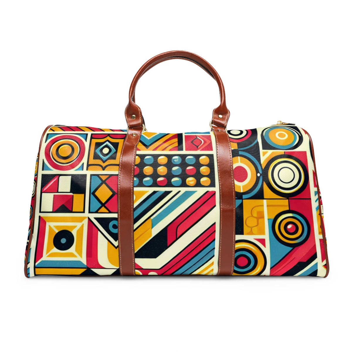 Retro Travel Bag with Vintage Pattern Design 20’’ x 12’’